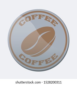 coffee shop logo design, white background