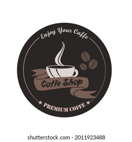 coffee shop logo designs, coffee beans designs and can also make posters. Vector art.