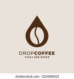 logo de la cafetería con estilo de caída