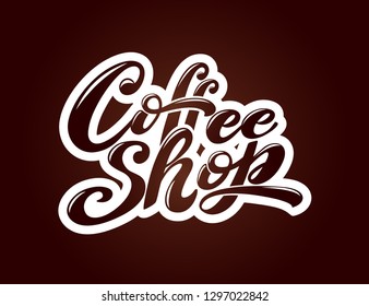 Coffee shop logo. elements for coffee shop, market, cafe design, restaurant menu and shop.