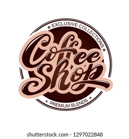 Coffee shop logo. elements for coffee shop, market, cafe design, restaurant menu and shop.