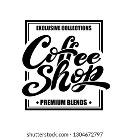 Coffee shop logo. elements for coffee shop, market, cafe design, restaurant menu and shop.