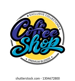 Coffee shop logo. elements for coffee shop, market, cafe design, restaurant menu and shop.