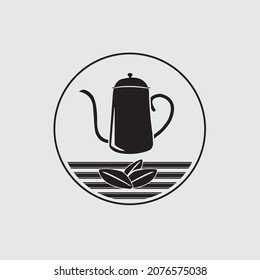 coffee shop logo emblem vector