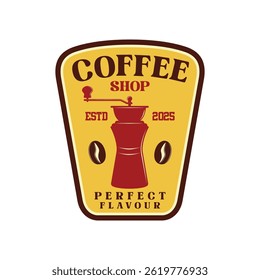 Coffee shop logo emblem vector design