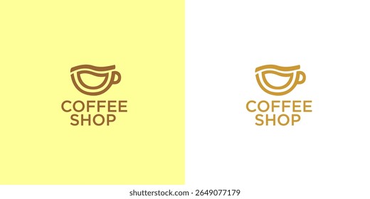 coffee shop logo graphic vector