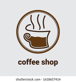 coffee shop logo and icon for a brand