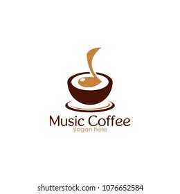 Coffee Shop Logo Icon Design Template. Cappuccino Cafe Vector Illustration