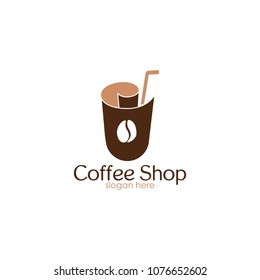 Coffee Shop Logo Icon Design Template. Cappuccino Cafe Vector Illustration