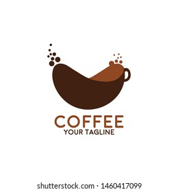 Coffee Shop Logo Icon Design Template. Cappuccino Cafe Vector Illustration