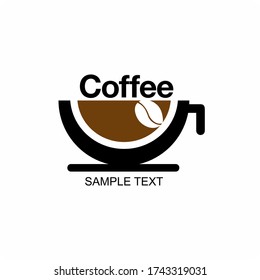 Coffee shop logo icon illustration design template.