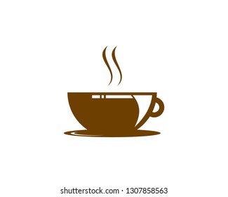 Coffee Shop Logo Icon Template Design Vector Illustration