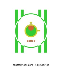 coffee shop logo icon template design vector illustration