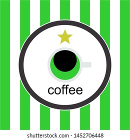 coffee shop logo icon template design vector illustration