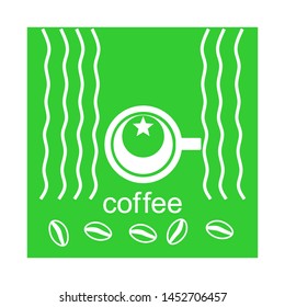 coffee shop logo icon template design vector illustration