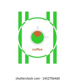 coffee shop logo icon template design vector illustration