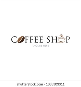Coffee Shop Logo Icon Template Design Vector Illustration