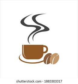 Coffee Shop Logo Icon Template Design Vector Illustration