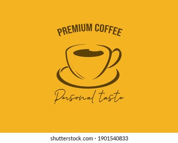 Coffee shop logo icon template design