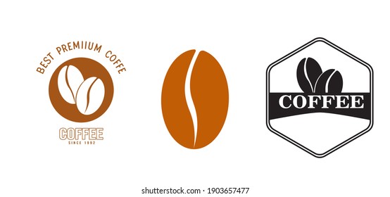 Coffee shop logo icon template design