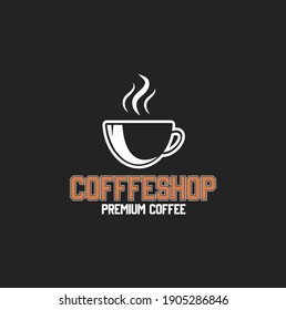 Coffee shop logo icon template design