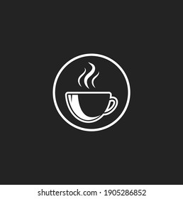 Coffee shop logo icon template design