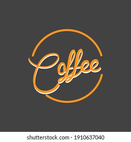 Coffee shop logo icon template design