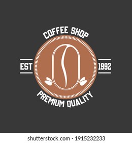 Coffee shop logo icon template design