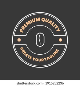 Coffee shop logo icon template design