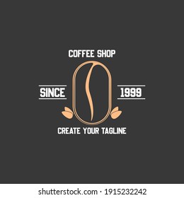 Coffee shop logo icon template design