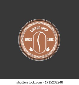 Coffee shop logo icon template design