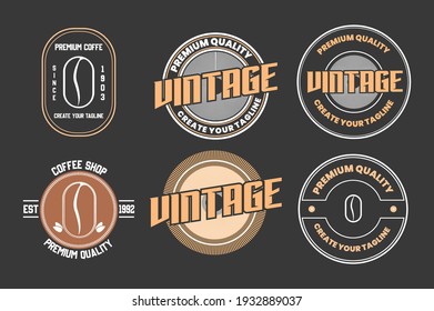 Coffee shop logo icon template design