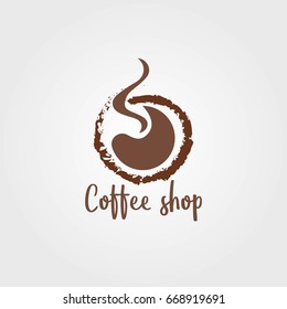 Coffee Shop Logo Icon Template Design Vector Illustration
