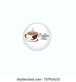 Coffee Shop Logo Icon Template Design Vector Illustration