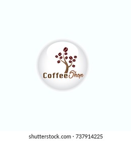 Coffee Shop Logo Icon Template Design Vector Illustration