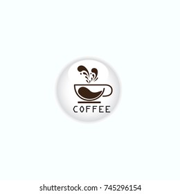 Coffee Shop Logo Icon Template Design Vector Illustration