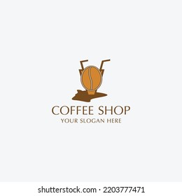 Logo des Kaffeehauses Symbol Vektorgrafik