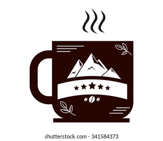 coffee shop logo icon vector