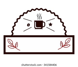 coffee shop logo icon vector