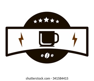 coffee shop logo icon vector