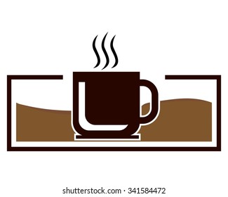 coffee shop logo icon vector