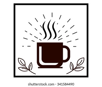 coffee shop logo icon vector