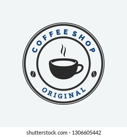 coffee shop logo illustration