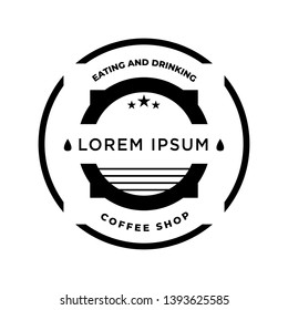 Coffee Shop Logo Illustration Template