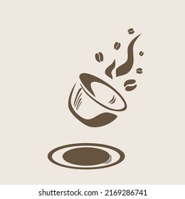 coffee shop logo image aroma roast coffee