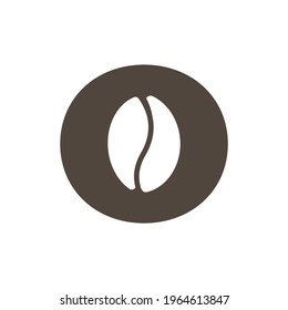Coffee Shop Logo. Letter O with Negative Space Coffee Icon Inside. Vector Design Template