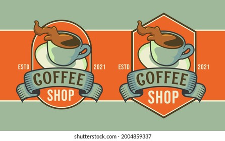 coffee shop logo modern classic