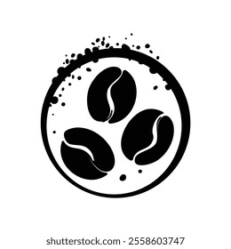 Coffee shop logo. Retro badge coffee , barista bean branch with coffee cup icon line stamp logo vector design in vintage hipster modern style, premium coffee shop bar brand barista , wake symbol icon.