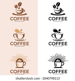 Coffee shop logo. Coffee Logo. Set of modern vintage coffee shop logos. Vector illustration.