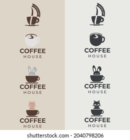 Coffee shop logo. Coffee Logo. Set of modern vintage coffee shop logos. Vector illustration.
